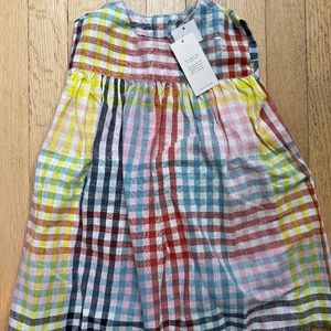 Tea Collection Plaid Empire Baby Dress Set